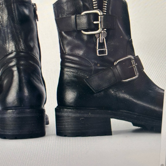 Radnor Urban Black Biker Boots - made in Italy from Untamed Street - Picture 1 of 9